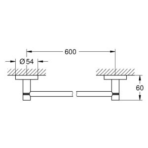 GROHE Essential 40366001 | Towel Bar