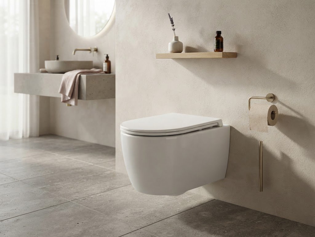 Tornado Wall-Hung Toilet with P-Trap – 570 × 430 × 360 mm – PT-MHT-615-W - Image 2