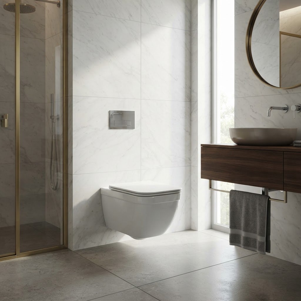 PORTA HD827WH Wall Hung Toilet – White - Image 2