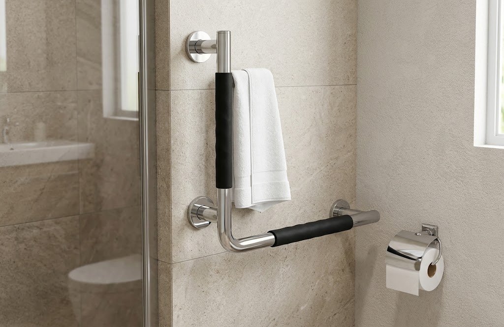 PORTA HD93 L-Shape Stainless Steel Grip Bar - Image 2