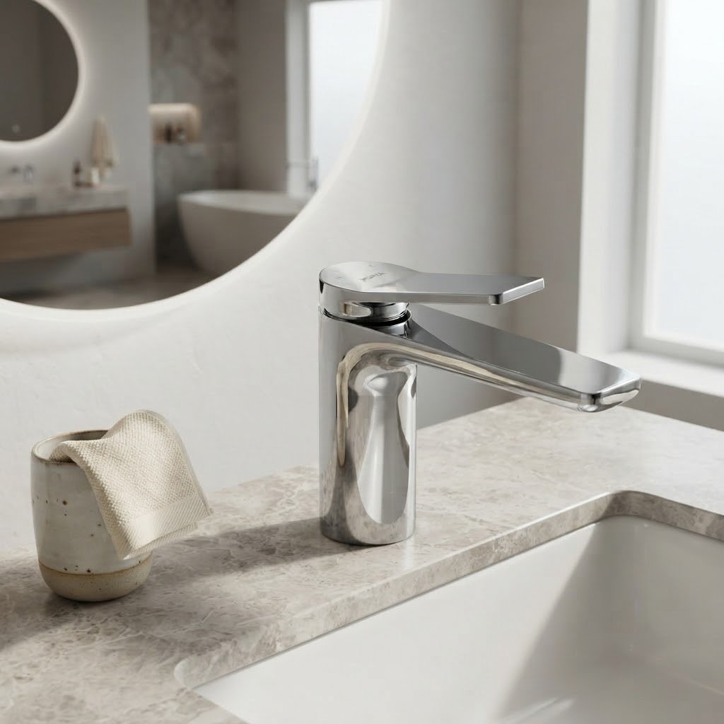PORTA Nova HDA701M Single Lever Basin Mixer – Chrome - Image 2