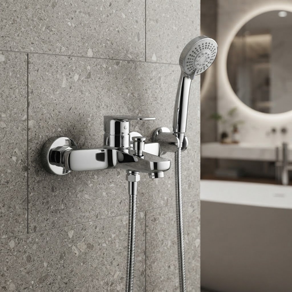 PORTA Pride HDA807Y Single Lever Bath Mixer – Chrome - Image 2