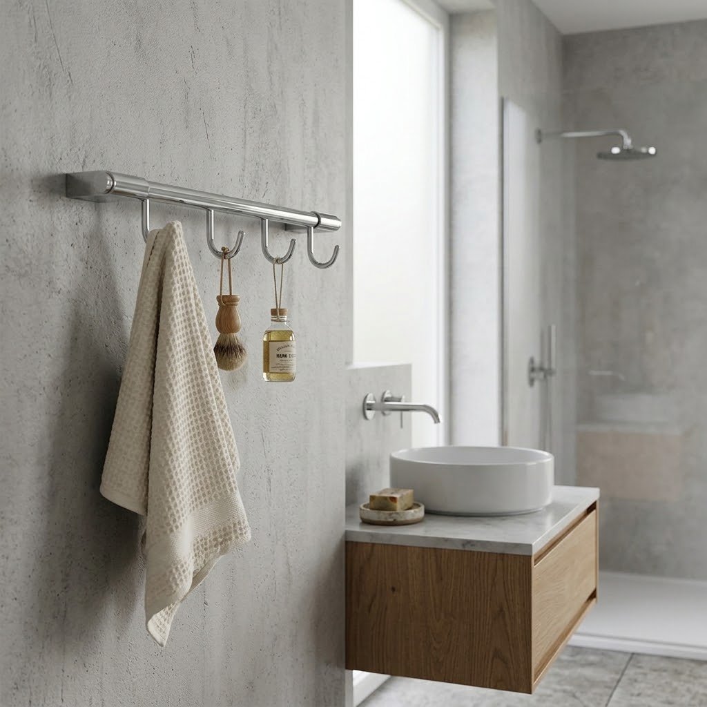 PORTA MT34 Robe Hook Rack – Chrome - Image 2