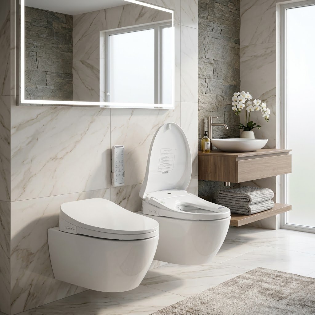 PORTA YF658G Smart Toilet Seat Cover – White - Image 2