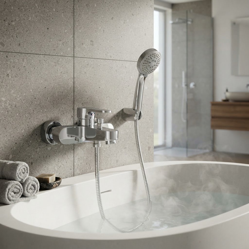 PORTA Alfa HDA0503Y Single Lever Bath Mixer – Chrome - Image 2
